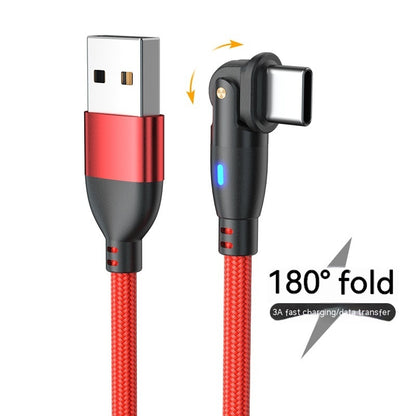 New Product Bending 180 Degrees Data Cable Android TYPEC3A Fast Charge Data Cable