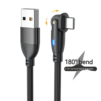 New Product Bending 180 Degrees Data Cable Android TYPEC3A Fast Charge Data Cable