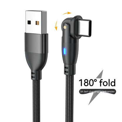 New Product Bending 180 Degrees Data Cable Android TYPEC3A Fast Charge Data Cable