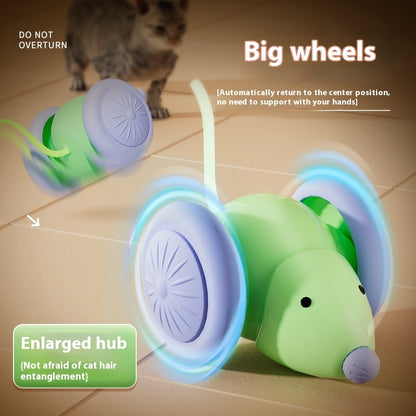 Pet Toys Interactive Cat Toy Electric Mouse Car - Automatic Teaser With Intelligent Obstacle Avoidance Pet Products