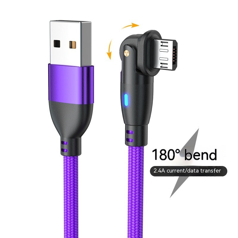 New Product Bending 180 Degrees Data Cable Android TYPEC3A Fast Charge Data Cable